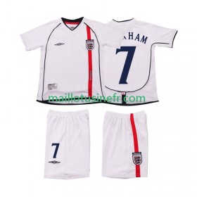 Maillot de Foot Angleterre BECKHAM 7 Domicile Retro 2002 - Enfant